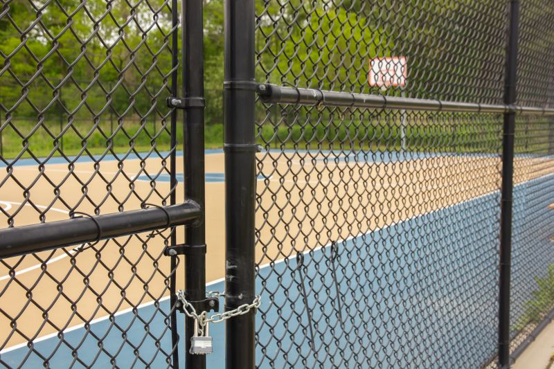 Tennis Fence Installation detail